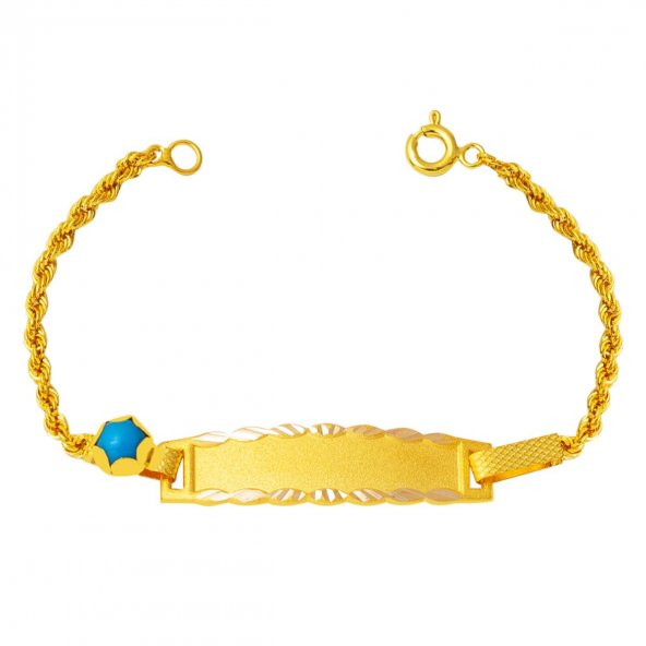 14 Ayar Altın Hediyelik Çocuk Künyesi ürün görseli 1