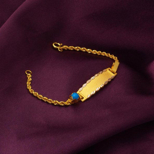 14 Ayar Altın Hediyelik Çocuk Künyesi - Resim 4