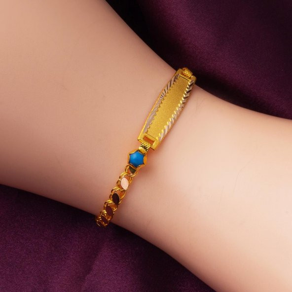 14 Ayar Altın Hediyelik Çocuk Künyesi - Resim 2