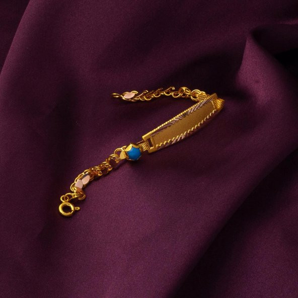 14 Ayar Altın Hediyelik Çocuk Künyesi - Resim 4