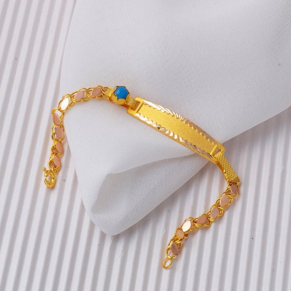 14 Ayar Altın Hediyelik Çocuk Künyesi - Resim 5