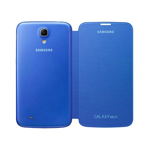 Samsung i9200 Galaxy Mega Flip Cover Orjinal Kılıf - Mavi EF-FI920BCEGWW