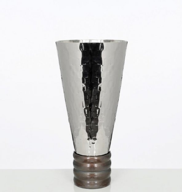 Vitale Dor Dekoratif Büyük Vazo Silver 49X24CM AK.JA0043