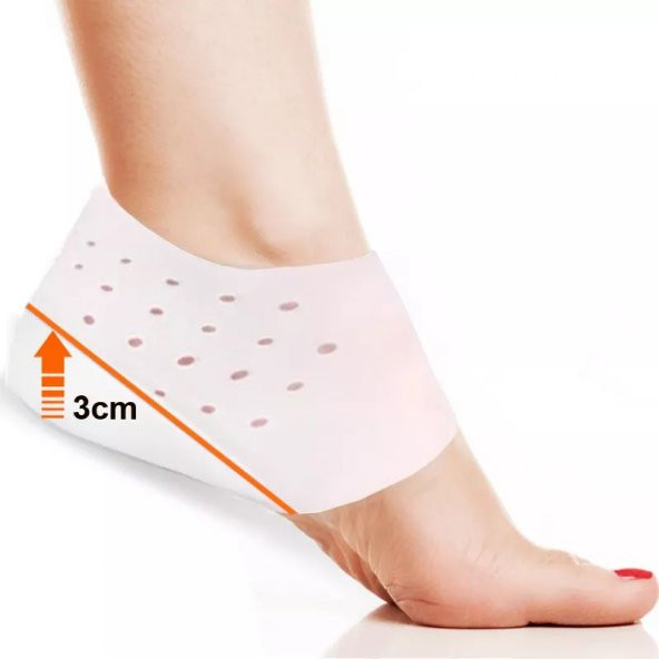 Silikon Boy Uzatıcı Gizli çorap Topuk