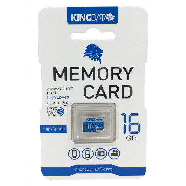 KingData Micro SDHC 16 GB Class 10 10Mb/sny-W/R Hafıza Kartı