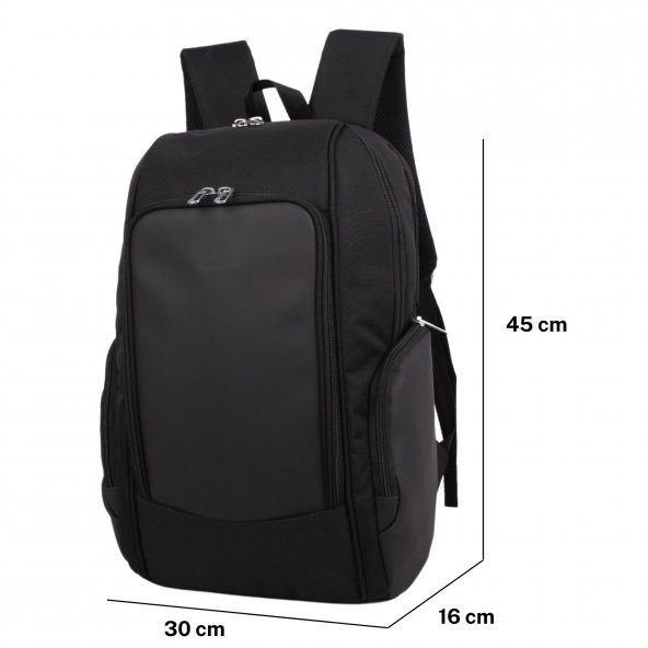 Bagacar 710  Siyah Unisex Okul ve Günlük Sırt Çantası - 8