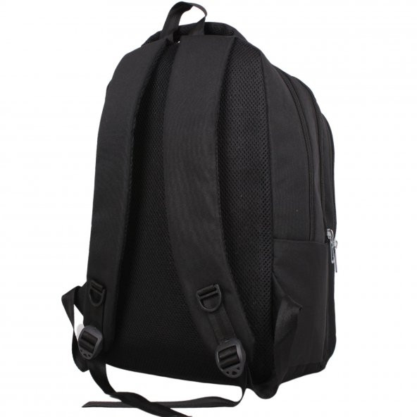 Bagacar 605 Siyah Unisex Okul ve Günlük Sırt Çantası - 4