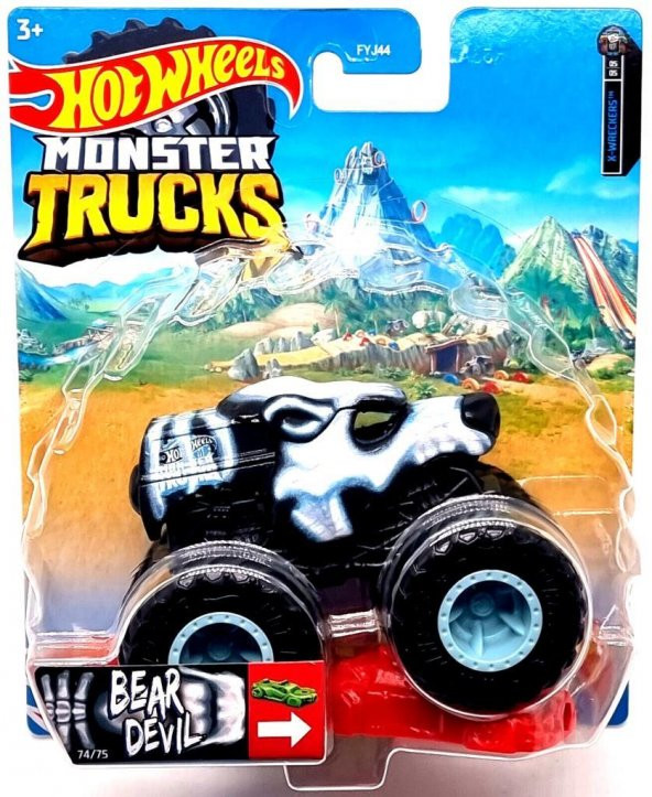 FYJ44 Monster Trucks 1:64 Araba BEAR DEVIL HCP66