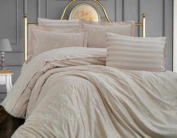 Finezza Rita Bambu Jakar Kumaş Taş ikili Oksford 60x80 cm Yastık Kılıfı - 1336 - 6
