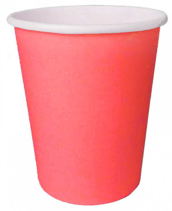 BARDAK KARTON KIRMIZI 8 OZ 8 ADET - 1
