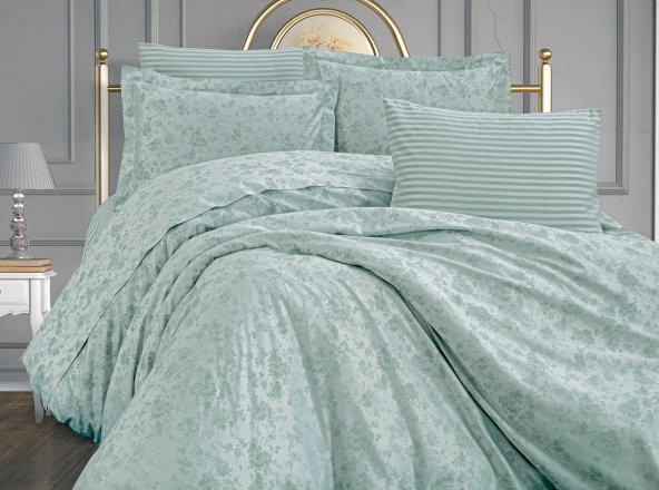 Finezza Rita Bambu Jakar Kumaş Mint ikili Oksford 60x80 cm Yastık Kılıfı - 1337 - 6
