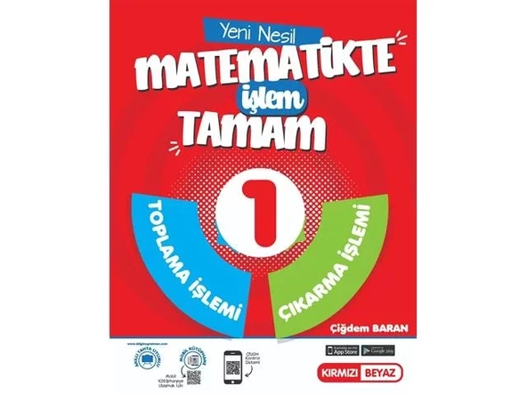 Kırmızı Beyaz 1.Sınıf Yeni Nesil Dört İşlem Matematik