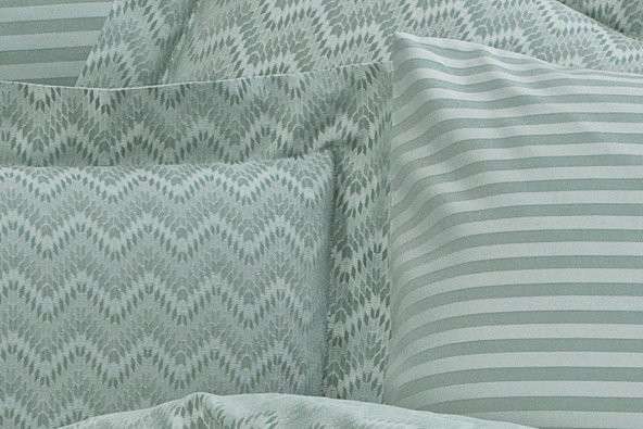 Finezza Odesa Bambu Jakar Kumaş Mint ikili Oksford 60x80 cm Yastık Kılıfı - 1340 - 4