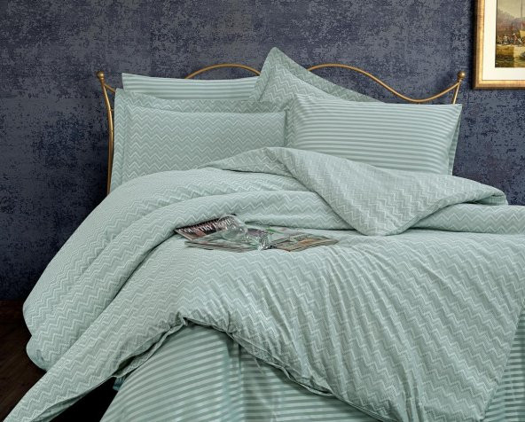 Finezza Odesa Bambu Jakar Kumaş Mint ikili Oksford 60x80 cm Yastık Kılıfı - 1340 - 6
