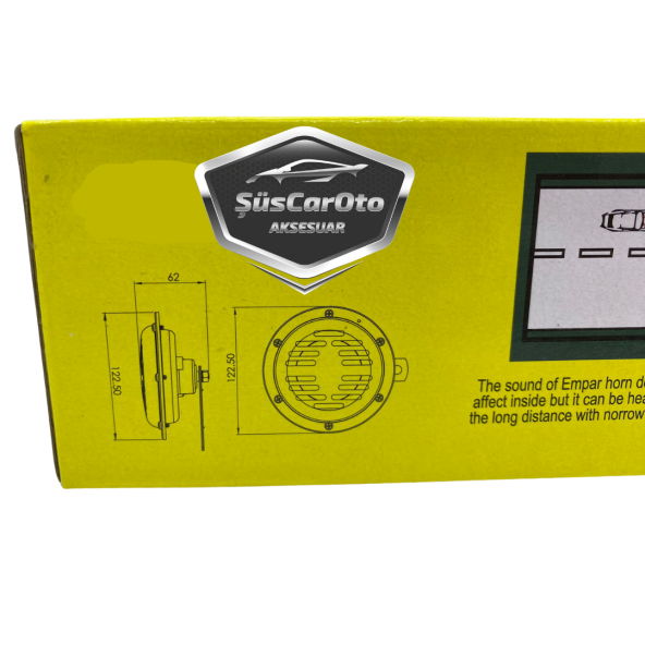 Empar Hella Tip Süper Tone Küçük Kafa Korna Seti 12 Volt 2 Adet - 4