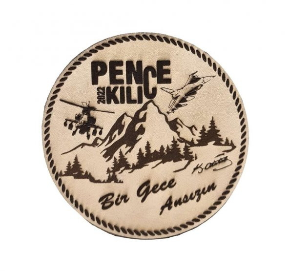 PENÇE KILIÇ HAREKATI - Deri PEÇ - Arma - Askeri Patch - 1
