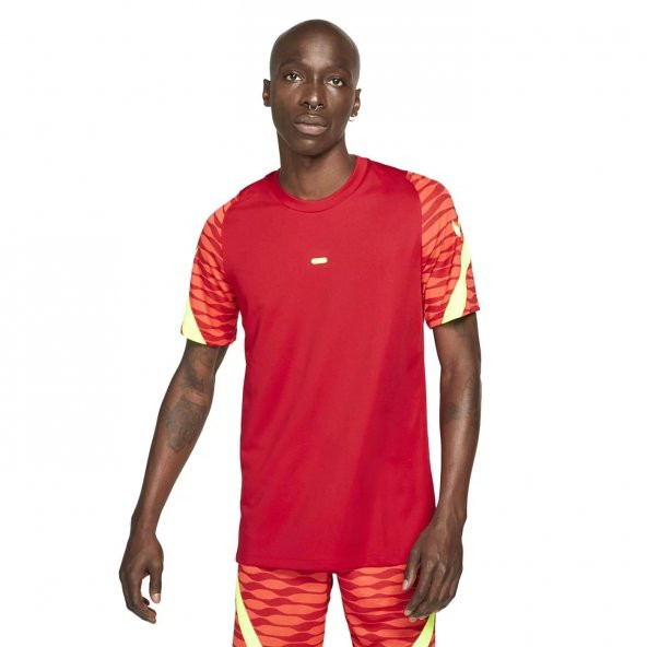 Nike M Nk Df Strke21 Top Ss Erkek Kırmızı Futbol Tişört