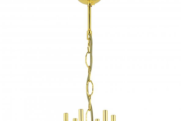 LampaLuce Esta Modern Camlı Avize 6lı Sarı 65x80cm - 5