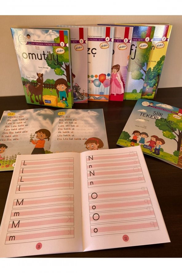 1. Sınıf Elakin – Ilk Okuma-yazma Seti (10 Kitap Takım) - Kerem Altındağ 2021081611211 - 2