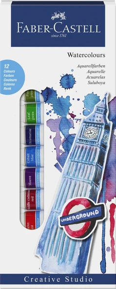 Faber-Castell Tüp SuluBoya 12 renk 12 ml tüp - 1