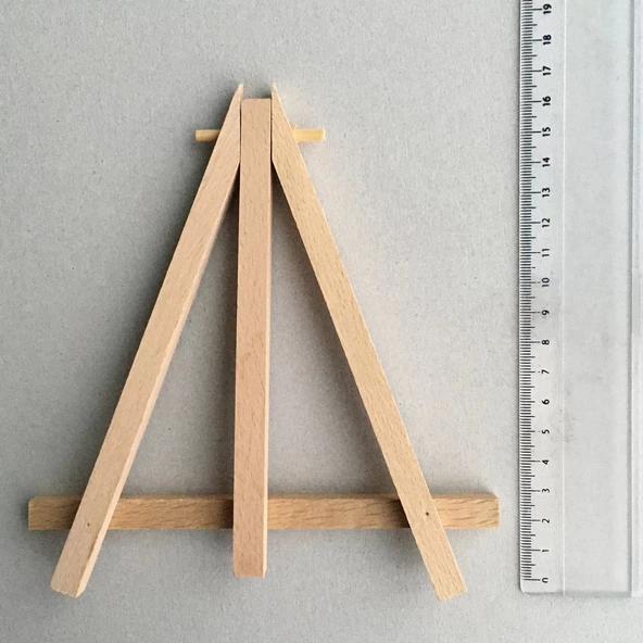 Ahşap Şövale, Ahşap Resim Standı, Ahşap Fotoğraf Standı, Masaüstü Şövale, Aksesuar Şövale, Dekor - 6