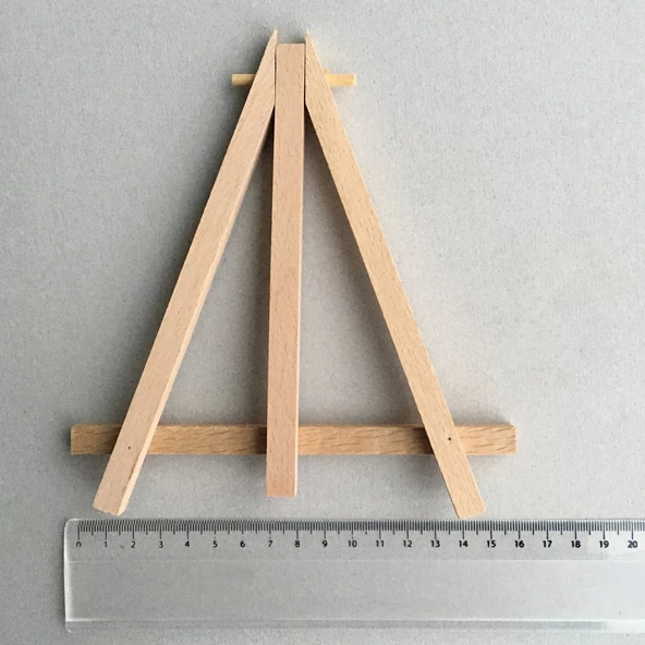 Ahşap Şövale, Ahşap Resim Standı, Ahşap Fotoğraf Standı, Masaüstü Şövale, Aksesuar Şövale, Dekor - 7