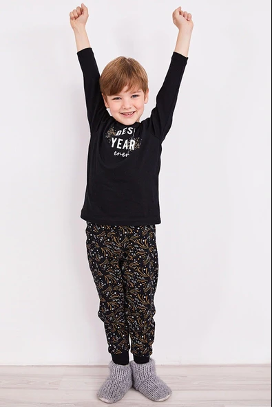 Arnetta 2302 Best Year Energy Erkek Çocuk Uzun Kol Pijama Takım - 3