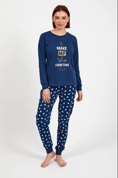 Roly Poly 2995 Pure Love Little Sweet Kadın Uzun Kol Pijama Takım - 4