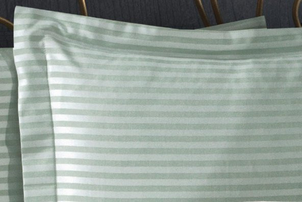 Finezza Bella Bambu Jakar Kumaş Mint ikili Oksford 60x80 cm Yastık Kılıfı - 1347 - 2