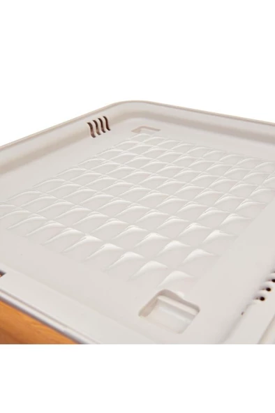 Geseus Motek Organızer Tekerlekli Eşya Ve Erzak Kutusu 3x12 Lt-Mt07 Bambu Kapaklı - 8