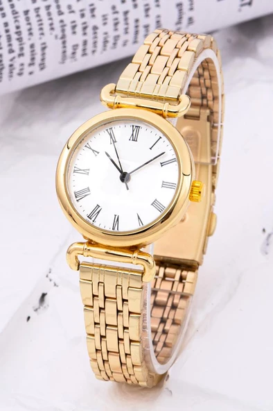 Grasse Serisi Roma Rakamlı Gold Renk Kadın Kol Saat ST-304233 ürün görseli 1