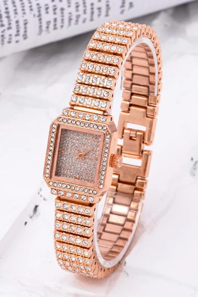 La Môme Serisi Taşlı Abiye Çelik Kordon Kadın Kol Saati ST-304237 ürün görseli 1