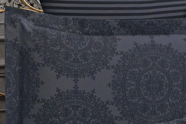 Finezza Tiara Bambu Jakar Kumaş Füme ikili Oksford 60X80cm Yastık Kılıfı - 1360 - 2