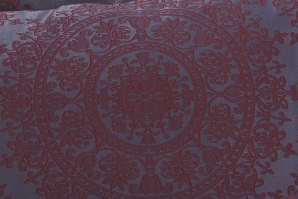 Finezza Tiara Bambu Jakar Kumaş Bordo ikili Oksford 60X80cm Yastık Kılıfı - 1361 - 5