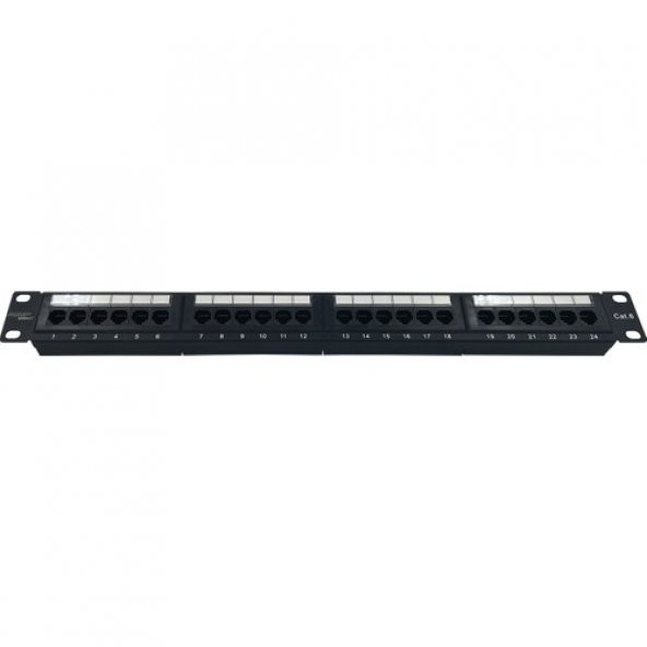 24PORT Cat6 Utp Modüler Dolu Patch Panel