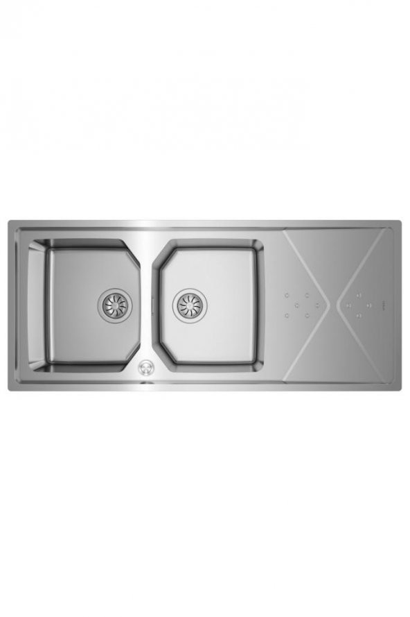 Teka Brooklyn 80 M-xp 2b 1d 116 cm Çift Göz Damlalıklı Evye 115160010 - 2