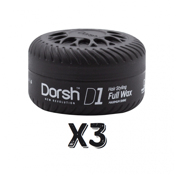 Dorsh Saç Şekillendirici Wax Full Wax D1 150 Ml 3 Adet