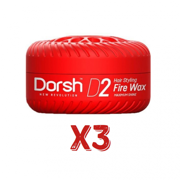 Dorsh Saç Şekillendirici Wax Fire Wax D2 150 Ml 3 Adet