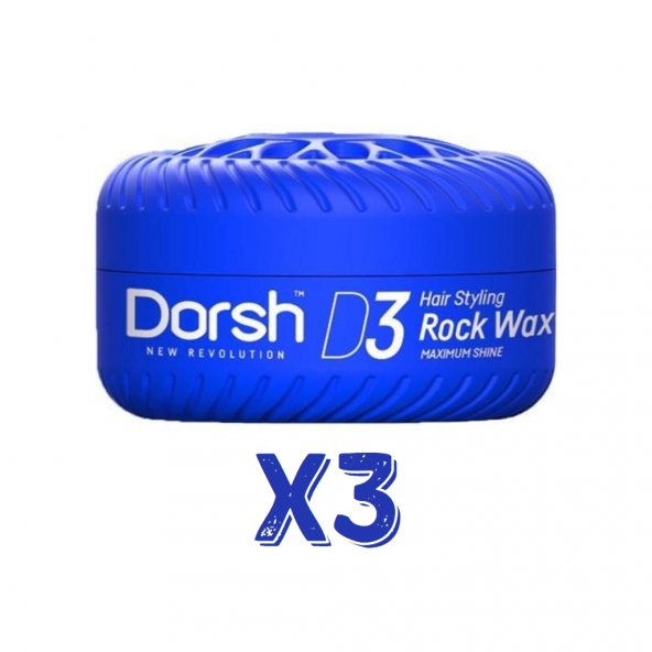 Dorsh Saç Şekillendirici Wax Rock Wax D3 150 Ml 3 Adet