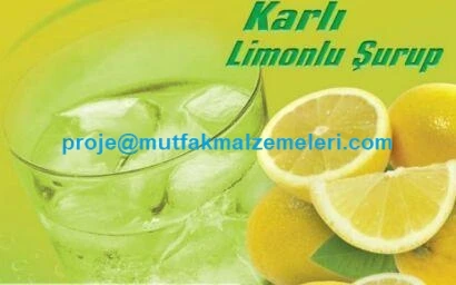 Karlı Buzlu Limonata Konsantresi Hazır Limon Şurubu Suyu - 1