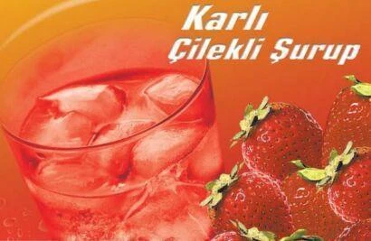 Buzlu İçecek Makinasında Kullanılan Çilekli Meyve Suyu Özü ürün görseli 1