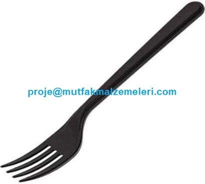Siyah Salata Yemek Çatalı