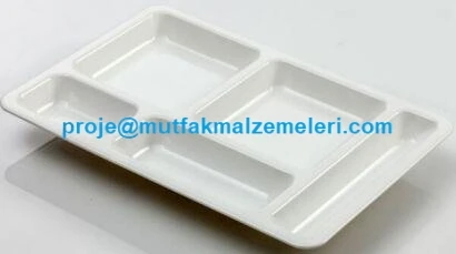 5 Gözlü Ana Okulu Kreş Tabldot Yemek Tabağı
