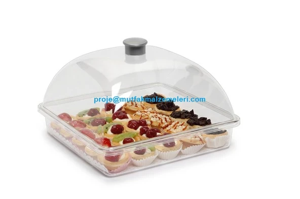 Professional Pc Kare Pasta Kek Kabı Küçük BO359