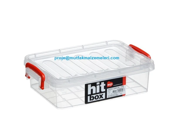 Hit Box Gıdaya Uygun Kapaklı Kasa No:910 - 1 Lt  BO910