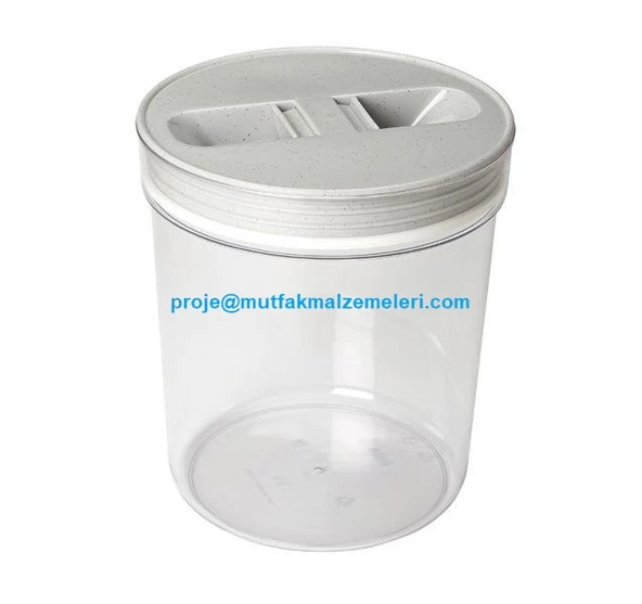 Plastik Erzak Kavanozu No:1 - 3 Lt