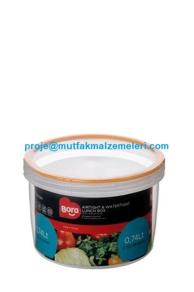 Plastik Contalı Vidalı Saklama Kabı No:7 - 0.74 Lt