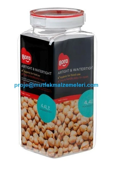 Plastik Pet Köşeli 110mm No:3 - 4,4 Lt BO2237