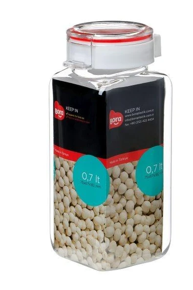 Plastik Pet Köşeli 63mm No:3 - 0,7 Lt BO2202 ürün görseli