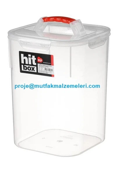 Hit Box Köşeli Erzak Kavanozu No:3 - 11,4 Lt